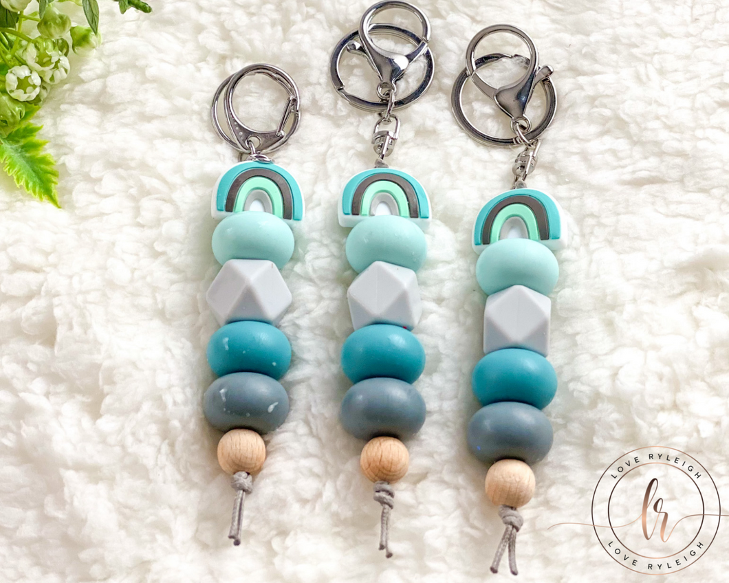 Charlie Silicone Bead Key Chain