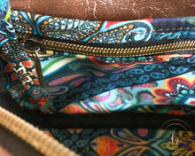 Load image into Gallery viewer, Catalina Brown Paisley Crossbody Bag
